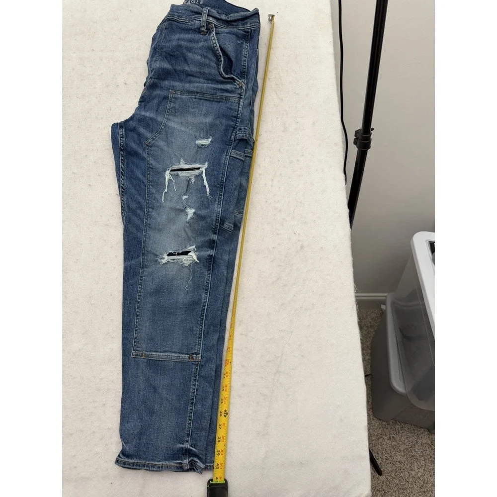 American Eagle Next Level Airflex‎ Double Knee Carpenter Jeans Mens 36x32